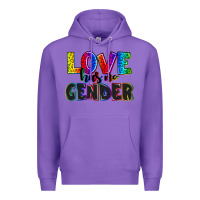 Purple love has no gender Premium Hoodie - AdoDesignShop