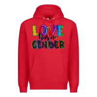 Red love has no gender Premium Hoodie - AdoDesignShop