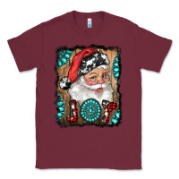 Burgundy Santa Claus Joy Classic Tee - RanaPortraitStore