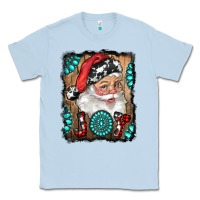 Dusty Blue Santa Claus Joy Classic Tee - RanaPortraitStore