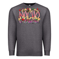 Charcoal Heather nacho valentine Premium Sweatshirt - RacoonDesign