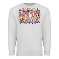 Dove Grey nacho valentine Premium Sweatshirt - RacoonDesign