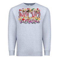 Heather Grey nacho valentine Premium Sweatshirt - RacoonDesign