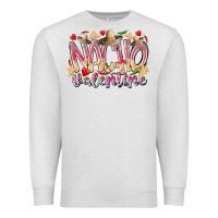 Oatmeal Heather nacho valentine Premium Sweatshirt - RacoonDesign
