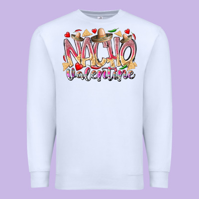 Nacho Valentine Premium Sweatshirt Designed By Racoondesign