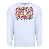 White nacho valentine Premium Sweatshirt - RacoonDesign