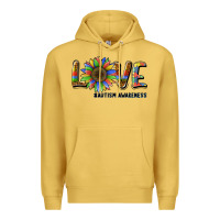 Love Sunflower Autism Awareness Premium Hoodie | Teevron