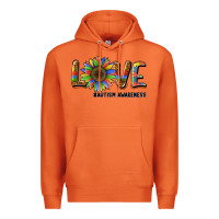 Carrot love sunflower autism awareness Premium Hoodie - BarkalooDesign