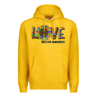 Lemon love sunflower autism awareness Premium Hoodie - BarkalooDesign