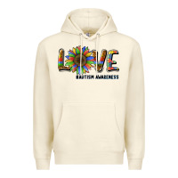 Sandshell love sunflower autism awareness Premium Hoodie - BarkalooDesign