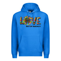 True Royal love sunflower autism awareness Premium Hoodie - BarkalooDesign