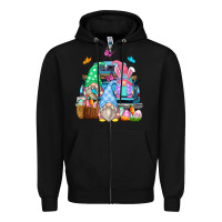 Black easter farm truck Zipper Hoodie - Zillion Design Studio