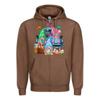 Chestnut easter farm truck Zipper Hoodie - Zillion Design Studio