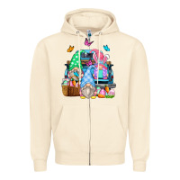 Sandshell easter farm truck Zipper Hoodie - Zillion Design Studio