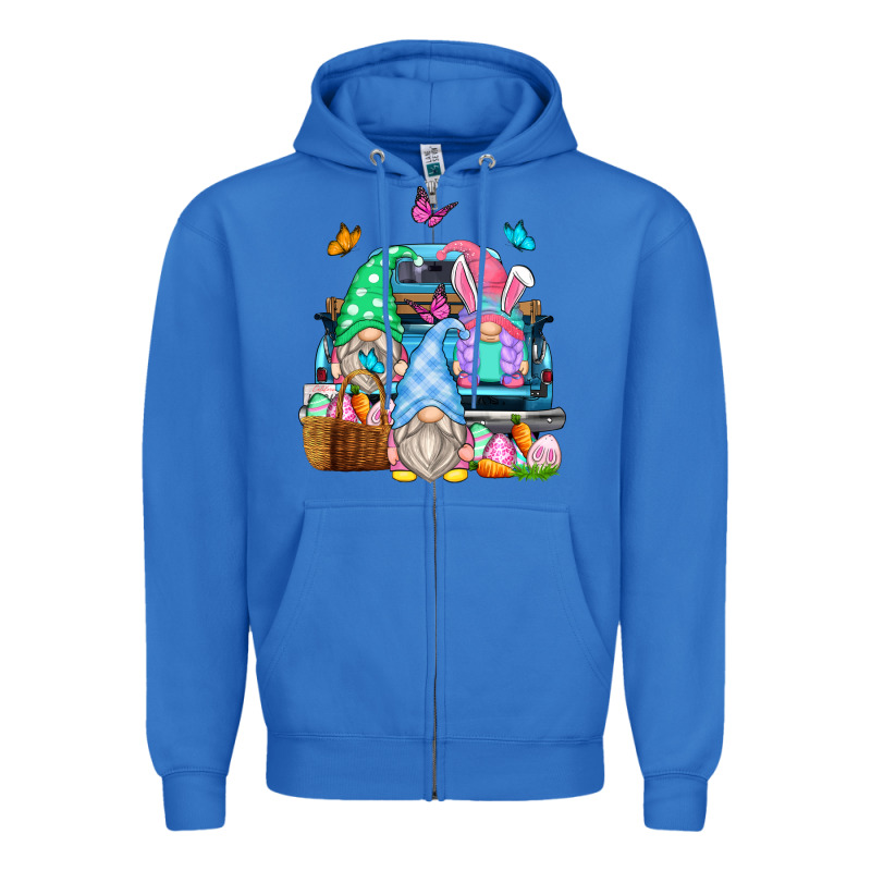 Easter Farm Truck Zipper Hoodie by Zillion Design Studio | Teevron