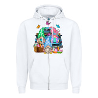 White easter farm truck Zipper Hoodie - Zillion Design Studio