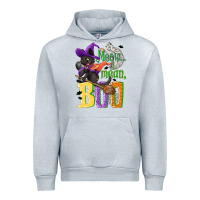 Heather Grey Meow i mean, boo Halloween Urban Hoodie - NancyCooperArtShop