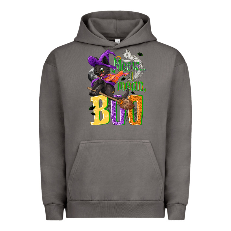 Meow I Mean, Boo Halloween Urban Hoodie by NancyCooperArtShop | Teevron