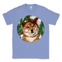 Colony Blue Shiba Inu Christmas Classic Tee - RanaPortraitStore