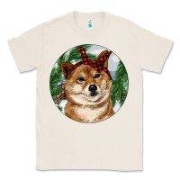 Natural Shiba Inu Christmas Classic Tee - RanaPortraitStore