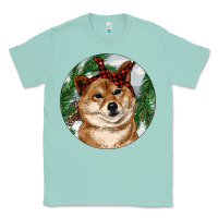 Seafoam Shiba Inu Christmas Classic Tee - RanaPortraitStore