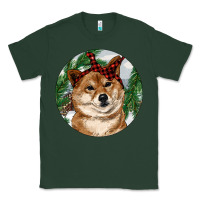 Sports Green Shiba Inu Christmas Classic Tee - RanaPortraitStore