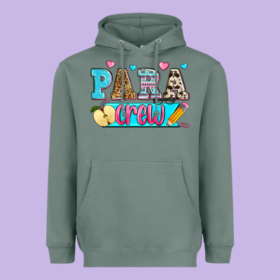 Para Crew Heavyweight Hoodie Designed By Zillion Design Studio