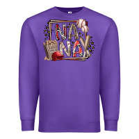 Purple nana baseball Premium Sweatshirt - RacoonDesign