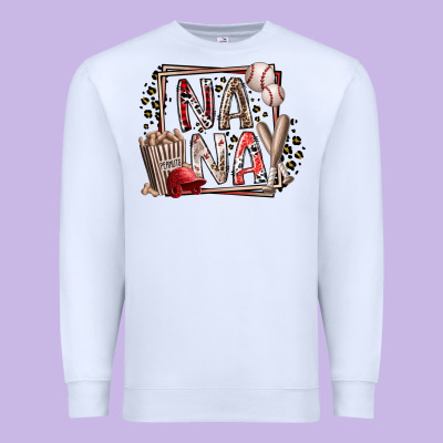 Nana Baseball Premium Sweatshirt Designed By Racoondesign