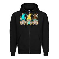 Black daisy gnomes Zipper Hoodie - Zillion Design Studio