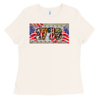 Bone 1776 4th of july license plate Ladies Tee - BarkalooDesign