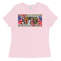 Bubblegum Pink 1776 4th of july license plate Ladies Tee - BarkalooDesign