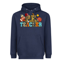 Navy p.e. teacher Heavyweight Hoodie - Zillion Design Studio