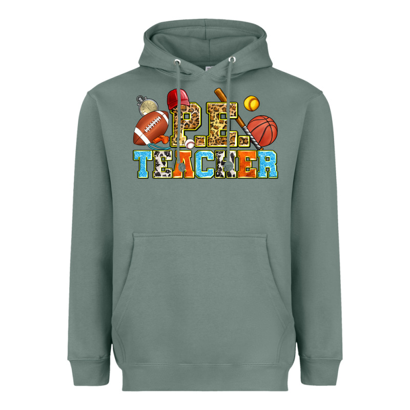 P.e. Teacher Heavyweight Hoodie by Zillion Design Studio | Teevron