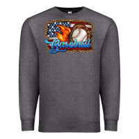 Charcoal Heather western american flag baseball Premium Sweatshirt - HRA Design Shop