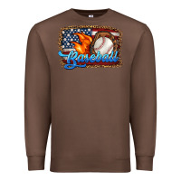 Chestnut western american flag baseball Premium Sweatshirt - HRA Design Shop