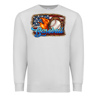 Dove Grey western american flag baseball Premium Sweatshirt - HRA Design Shop