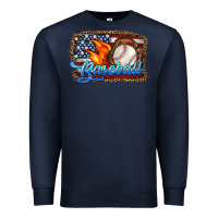 Navy western american flag baseball Premium Sweatshirt - HRA Design Shop