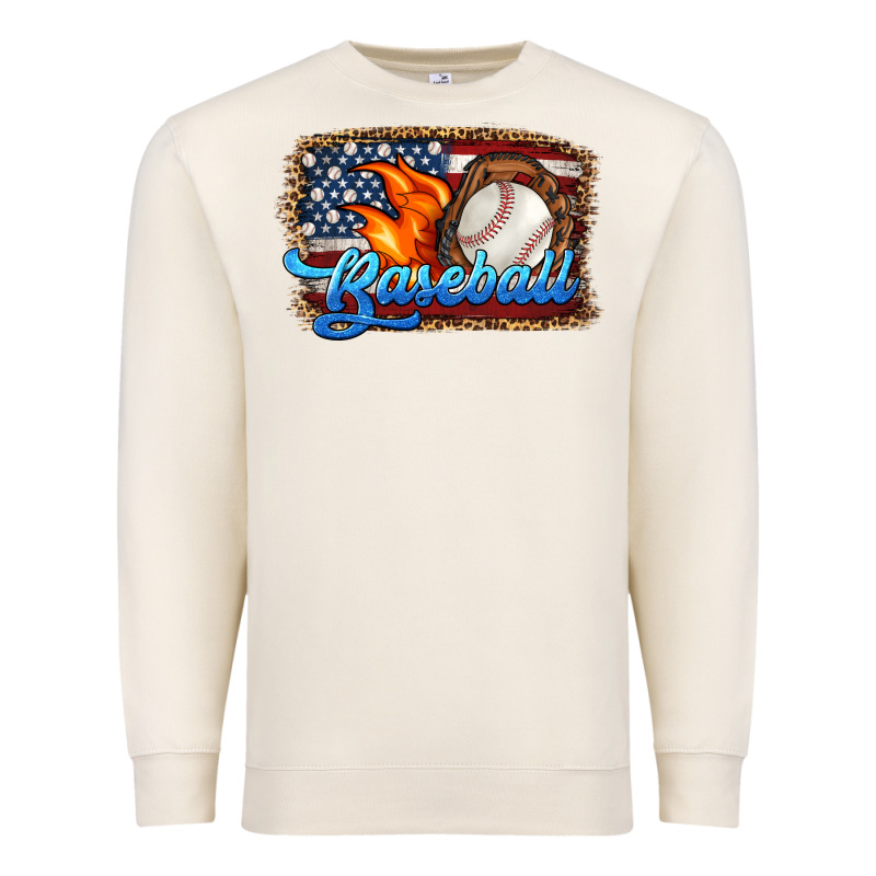 Western American Flag Baseball Premium Sweatshirt by HRA Design Shop | Teevron
