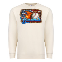 Sandshell western american flag baseball Premium Sweatshirt - HRA Design Shop