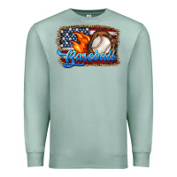 Seafoam western american flag baseball Premium Sweatshirt - HRA Design Shop