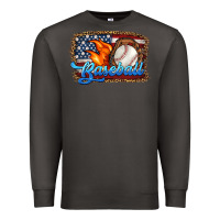Smoke western american flag baseball Premium Sweatshirt - HRA Design Shop