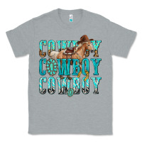 Heather Grey cowboy cowboy cowboy Classic Tee - texasbilliewilder