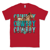 Red cowboy cowboy cowboy Classic Tee - texasbilliewilder
