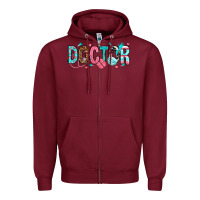 Burgundy doctor Zipper Hoodie - texasbilliewilder