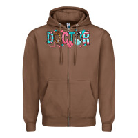 Chestnut doctor Zipper Hoodie - texasbilliewilder