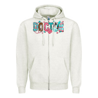 Oatmeal Heather doctor Zipper Hoodie - texasbilliewilder