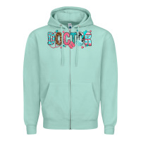 Seafoam doctor Zipper Hoodie - texasbilliewilder
