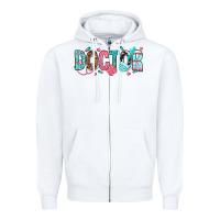 White doctor Zipper Hoodie - texasbilliewilder