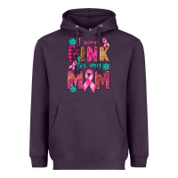 Plum I Wear Pink For My Mom with Butterfly Heavyweight Hoodie - texasbilliewilder